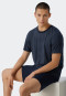 Pajamas short modal stripes dark blue - Long Life Soft