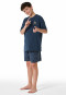 Short pyjamas Organic Cotton palm trees graphite - Nightwear