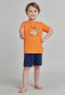 Schlafanzug kurz Organic Cotton Ratte Schlauchboot orange - Rat Henry
