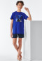 Pajamas short organic cotton royal - Tomorrows World