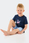 Pyjama court coton bio otarie bleu foncé - Boys World