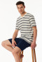 Short pyjamas striping lime white - Casual Nightwear