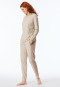 Schlafanzug lang Bio-Baumwolle natur - Casual Nightwear