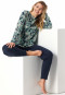 Pajamas long cuffs flowers multicolor - Comfort Nightwear