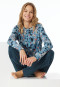 Pyjama long poignet fleurs multicolores - Comfort Nightwear
