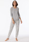 Pajamas long cuffs heather gray - Casual Essentials