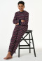 Pyjama long poignet bleu nuit imprimé - Family