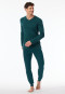 Pajamas long cuffs petroleum - Casual Essentials