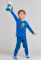 Pyjama lang boordjes superheld blauw/zwart- gemêleerd - Rat Henry