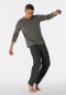 Pajamas long triangles taupe - Casual Essentials