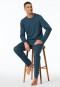Schlafanzug lang dunkelblau - Modern Nightwear