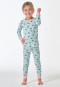 Pyjama lange fijnrib manchetten regenboog munt - Kids Nightwear