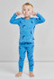 Pyjama long côtelé Organic Cotton baleines bleu - Natural Love