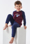 Pajamas long fleece cuffs winter mountains rat mauve - Rat Henry