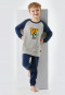 Pajamas long fleece cuffs wizard college heather gray - Rat Henry