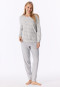 Lange pyjama frottee manchetten gemêleerd - Casual Essentials