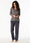 Lange pyjama met grafiet patroon - Comfort Essentials