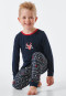 Pyjama lang biologisch katoen manchetten rendier Noorwegen donkerblauw - Family