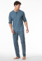 Pyjama lengte paisley jeansblauw - Fine Interlock