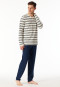 Pyjama lang gestreept kalkwit - Casual Nightwear