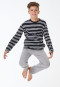 Pyjama long rayures noir - Teens Nightwear