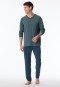 Pyjama lang donkerblauw strepen - Long Life Soft