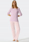 Pyjama long en tencel lilas - Pure Stripes