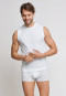 Mouwloos shirt set van 2 Muscle Shirts wit - Essentials