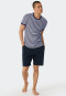 Shirt korte mouwen donkerblauw - Revival Friedrich