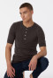 Shirt short-sleeved espresso - Revival Karl-Heinz