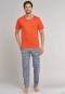 Shirt kurzarm Jersey Knopfleiste chilli rot - Mix+Relax