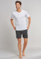 Shirt short-sleeve Jersey button placket white - Mix & Relax