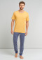T-shirt manches courtes en jersey encolure arrondie curry - Mix + Relax