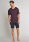 Shirt korte mouwen roodbruin - Mix & Relax Cotton Modal