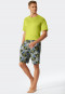 Chemise manches courtes coton mercerisé, encolure arrondie citron vert - Mix + Relax