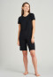 Short-sleeved shirt modal black - Mix + Relax