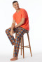 Shirt kurzarm Organic Cotton Streifen orange - Mix+Relax
