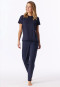 Shirt kurzarm Ringel deep blue- Mix+Relax