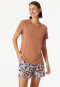 Shirt kurzarm rundhals rost - Mix+Relax