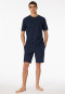 Shirt kurzarm Sweat-Qualität nachtblau - Mix+Relax