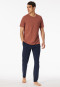 Shirt kurzarm Sweat-Qualität terracotta - Mix+Relax