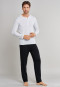 Shirt long-sleeved jersey button placket white - Mix + Relax