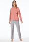 Shirt lange mouwen ronde hals papaya - Mix+ Relax