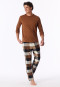 Shirt met lange mouwen, kleur toffee - Mix+ Relax