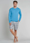 Shirt langarm V-Ausschnitt hellblau - Mix+Relax