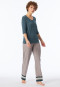 Shirt langarm V-Ausschnitt jeansblau - Mix+Relax