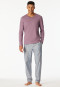 Shirt lange mouwen v-hals lila - Mix+ Relax