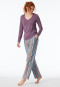 Shirt langarm V-Ausschnitt malve - Mix+Relax