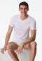 Shirt kurzarm Jersey elastisch rundhals weiß - Long Life Soft