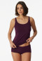 Boyshorts 2-pack organic cotton black/plum - 95/5